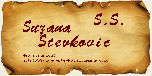 Suzana Stevković vizit kartica